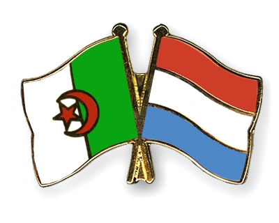 Fahnen Pins Algerien Luxemburg