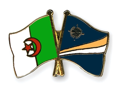 Fahnen Pins Algerien Marshallinseln