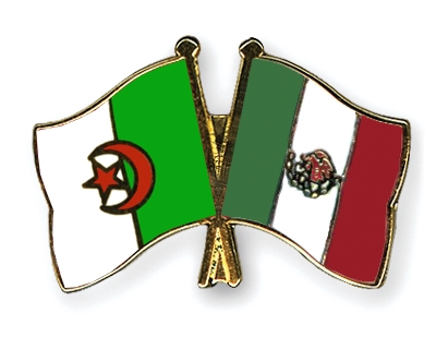 Fahnen Pins Algerien Mexiko
