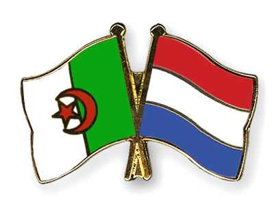 Fahnen Pins Algerien Niederlande