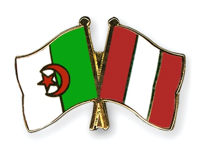 Fahnen Pins Algerien Peru