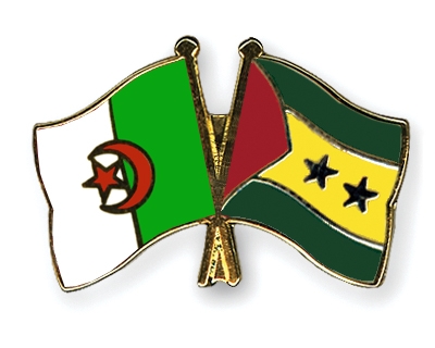 Fahnen Pins Algerien Sao-Tome-und-Principe