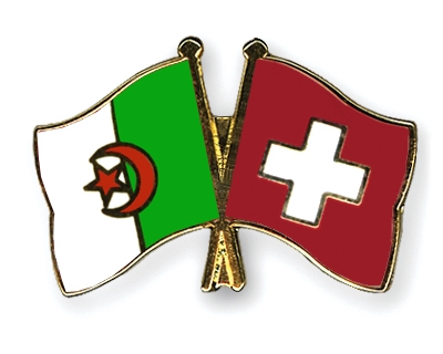 Fahnen Pins Algerien Schweiz