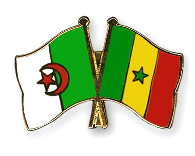 Fahnen Pins Algerien Senegal
