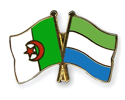 Fahnen Pins Algerien Sierra-Leone