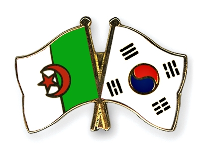 Fahnen Pins Algerien Sdkorea