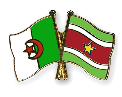 Fahnen Pins Algerien Surinam