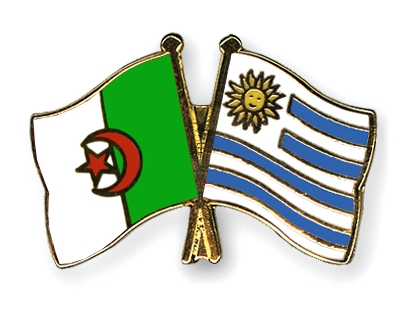 Fahnen Pins Algerien Uruguay