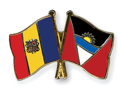 Fahnen Pins Andorra Antigua-und-Barbuda