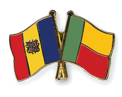 Fahnen Pins Andorra Benin