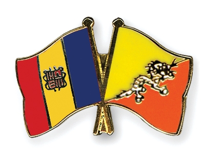 Fahnen Pins Andorra Bhutan