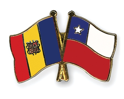 Fahnen Pins Andorra Chile