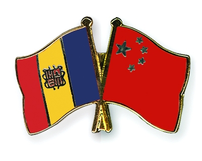 Fahnen Pins Andorra China
