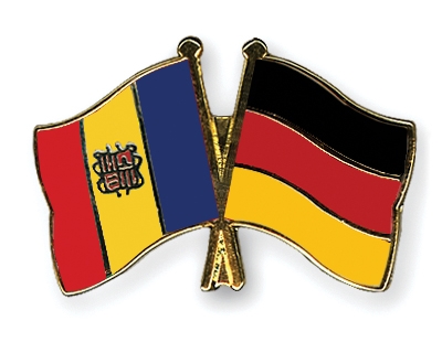 Fahnen Pins Andorra Deutschland