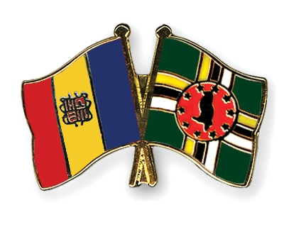 Fahnen Pins Andorra Dominica