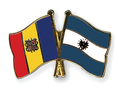 Fahnen Pins Andorra El-Salvador