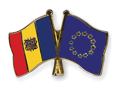 Fahnen Pins Andorra Europa