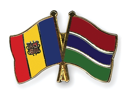 Fahnen Pins Andorra Gambia