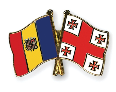 Fahnen Pins Andorra Georgien