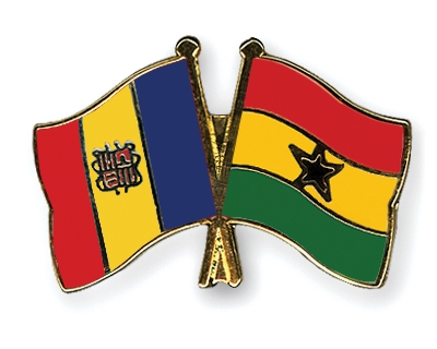 Fahnen Pins Andorra Ghana