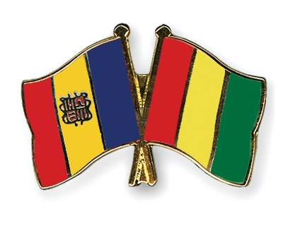 Fahnen Pins Andorra Guinea