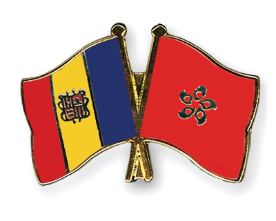 Fahnen Pins Andorra Hong-Kong