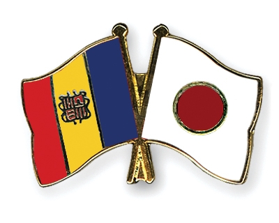 Fahnen Pins Andorra Japan