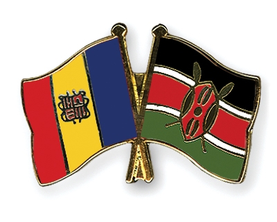 Fahnen Pins Andorra Kenia