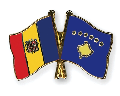 Fahnen Pins Andorra Kosovo