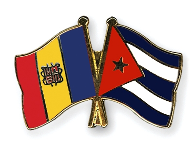 Fahnen Pins Andorra Kuba