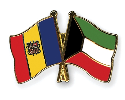 Fahnen Pins Andorra Kuwait