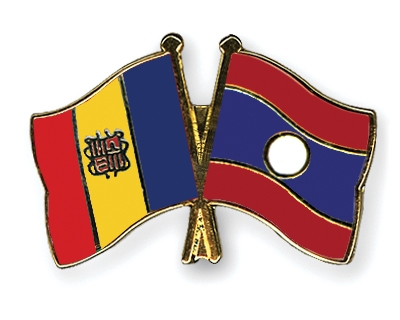 Fahnen Pins Andorra Laos