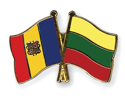 Fahnen Pins Andorra Litauen