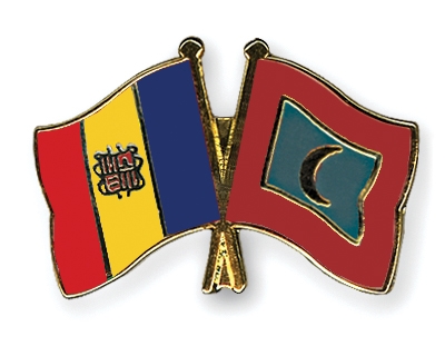 Fahnen Pins Andorra Malediven