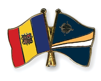 Fahnen Pins Andorra Marshallinseln