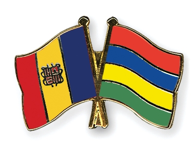 Fahnen Pins Andorra Mauritius