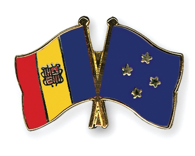 Fahnen Pins Andorra Mikronesien