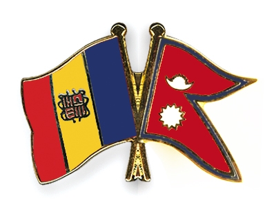 Fahnen Pins Andorra Nepal