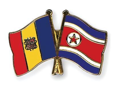 Fahnen Pins Andorra Nordkorea