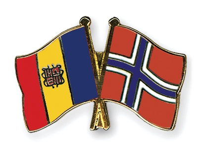 Fahnen Pins Andorra Norwegen