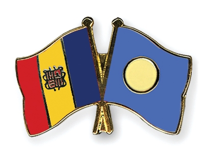 Fahnen Pins Andorra Palau