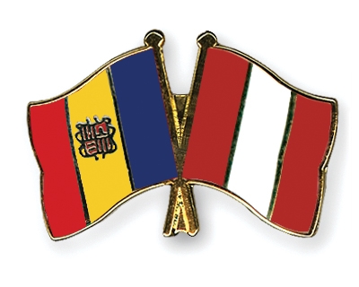 Fahnen Pins Andorra Peru