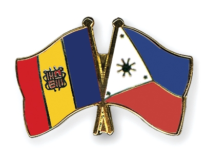 Fahnen Pins Andorra Philippinen