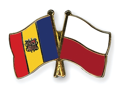 Fahnen Pins Andorra Polen