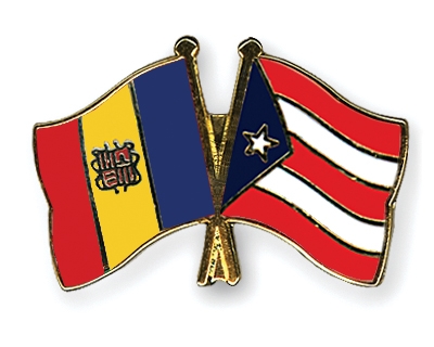 Fahnen Pins Andorra Puerto-Rico