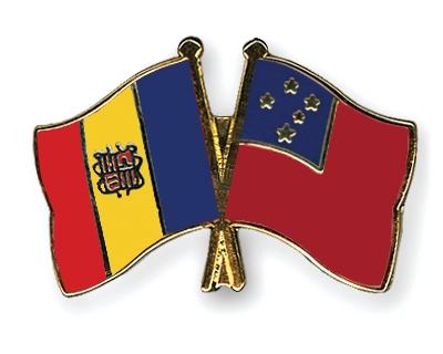 Fahnen Pins Andorra Samoa