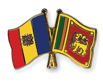 Fahnen Pins Andorra Sri-Lanka