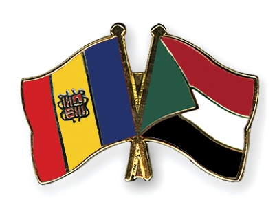 Fahnen Pins Andorra Sudan