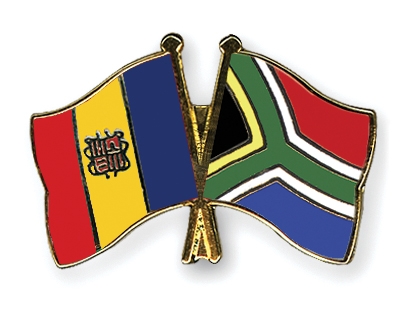 Fahnen Pins Andorra Sdafrika