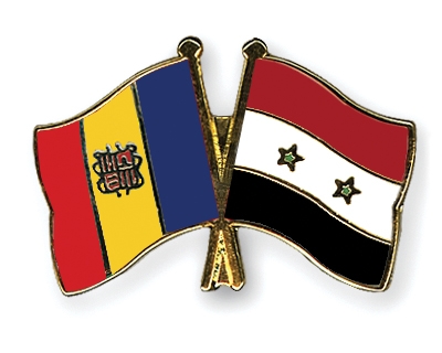 Fahnen Pins Andorra Syrien